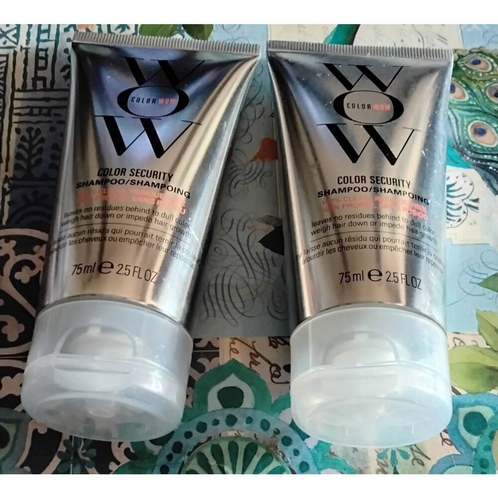 New~Lot of (2) WOW Colorwow Color Security Shampoo~2.5 oz. each